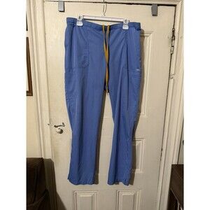 Carhartt Force Scrub Pants XL Regular Blue Drawstring Cargo Medical Uniform